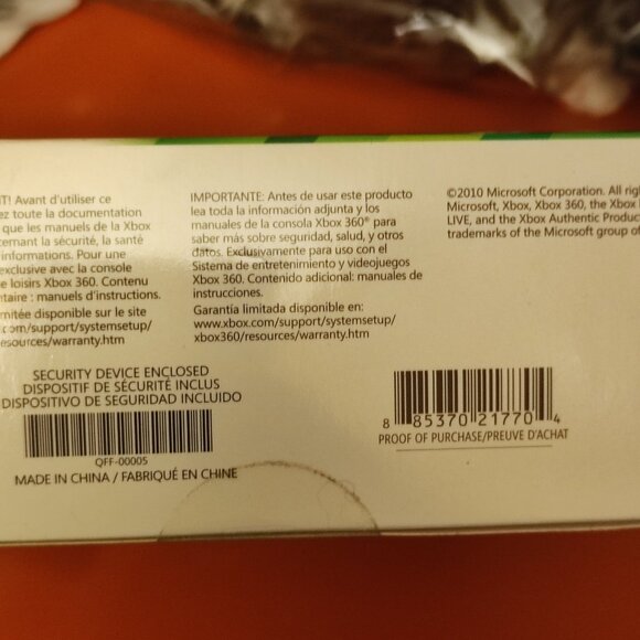 Sealed Microsoft XBOX 360 Wireless Controller Special Edition Play and Charge ki - Picture 10 of 11